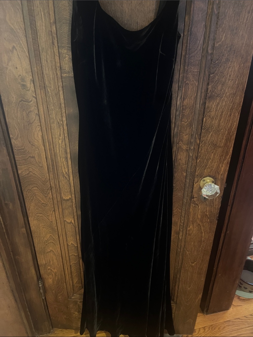 Lauren Ralph Lauren Black Velvet Sleeveless Maxi Dress - Picture 2 of 2